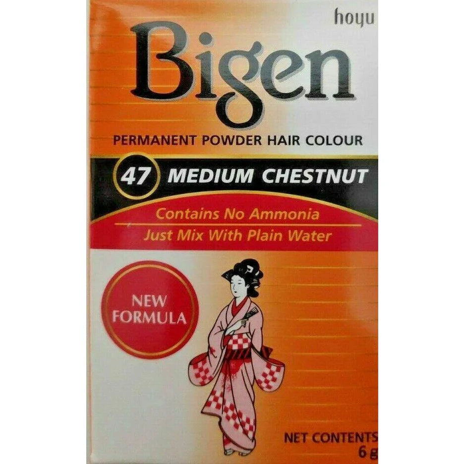 BIGEN Poudre Colorante Chatain Moyen 47 Bigen