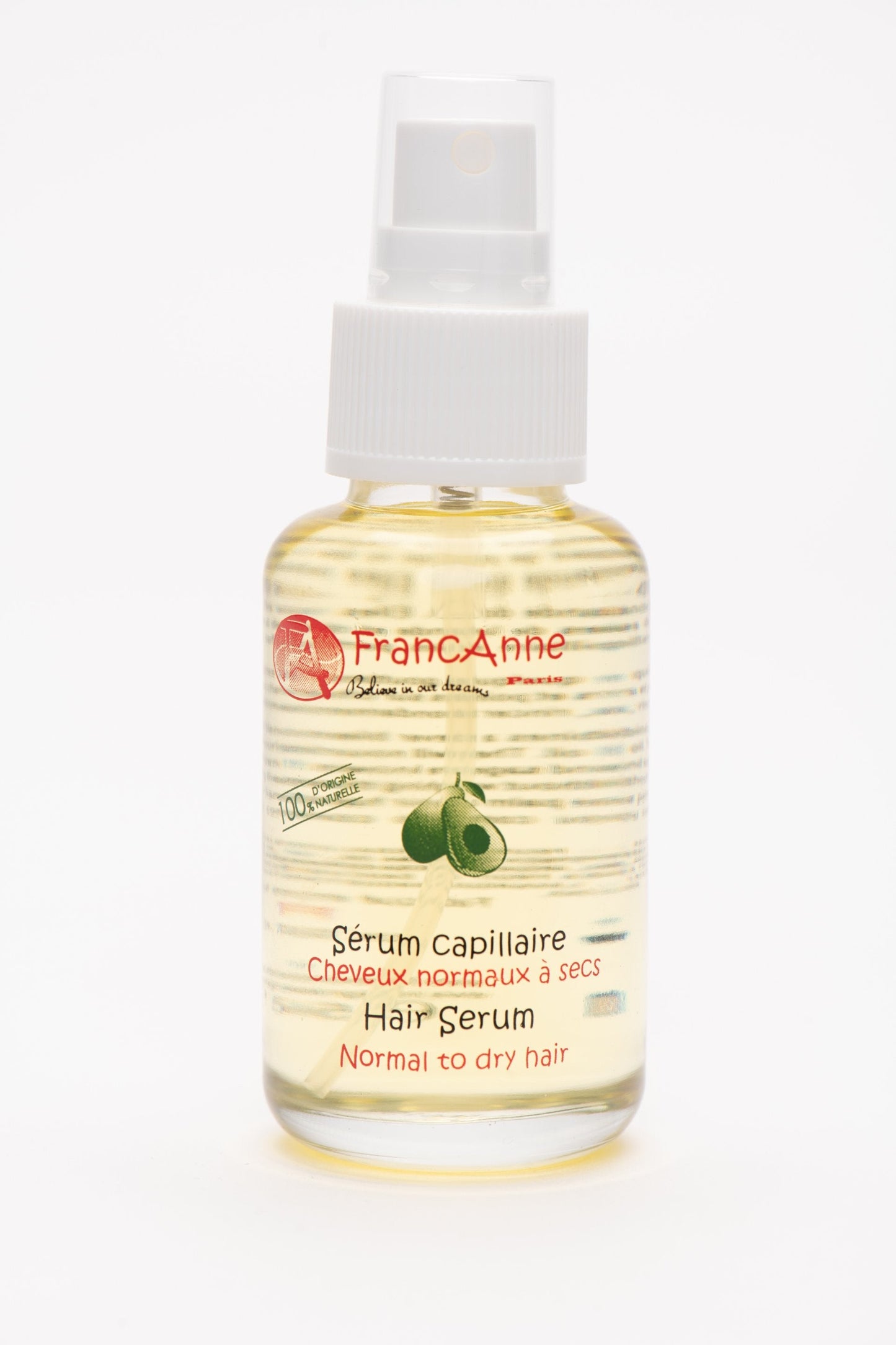 FrancAnne Sérum pour cheveux 100 % d’Origine Naturelle 50 ml FrancAnne