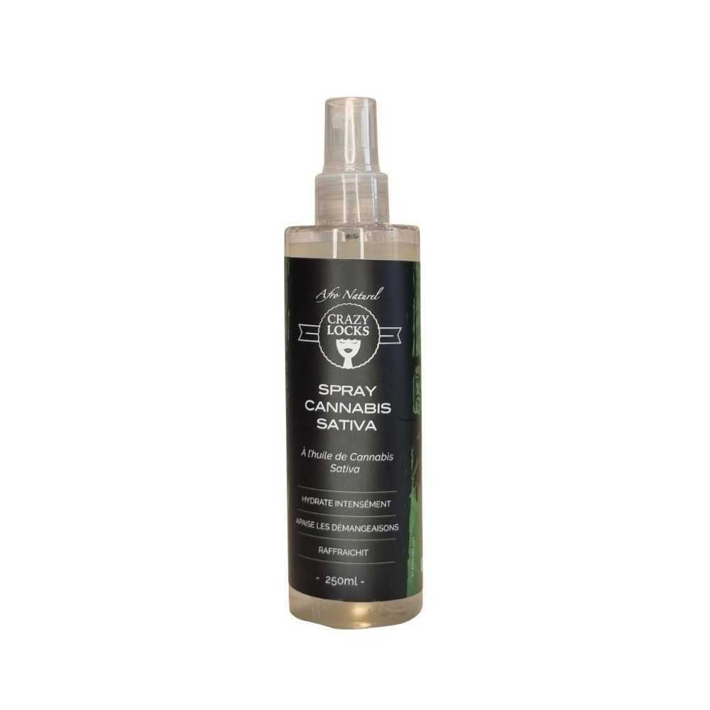 Crazy Locks Spray hydratant à l'huile de cannabis sativa AFRO NATUREL 250 ml