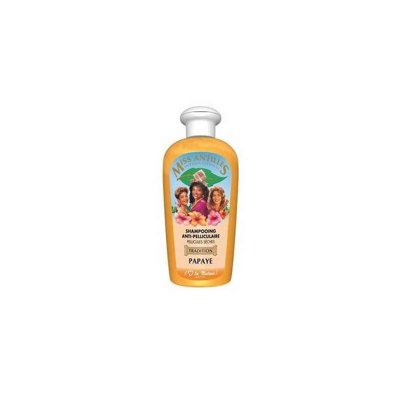 Shampoing Anti-pelliculaire Papaye (250ml) - Miss Antilles