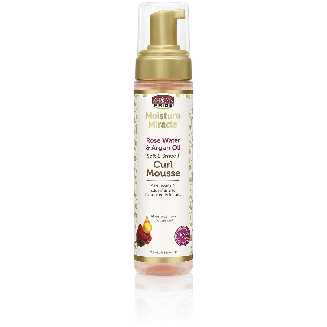 AFRICAN PRIDE MOISTURE MIRACLE Mousse A L'eau De Rose & l'Huile d'Argan