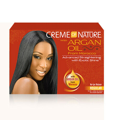 CREME OF NATURE ARGAN OIL Kit Défrisant "Normal"