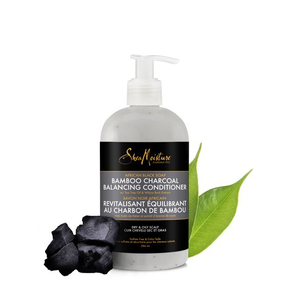 SHEA MOISTURE AFRICAN BLACK SOAP BAMBOO CHARCOAL Après-shampooing
