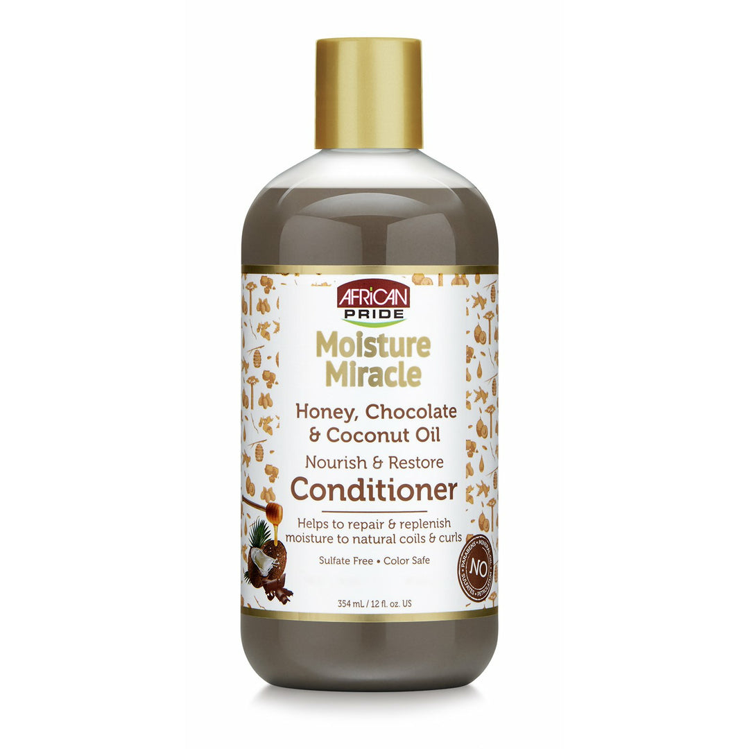 AFRICAN PRIDE MOISTURE MIRACLE Après-Shampooing Miel Et Chocoloat
