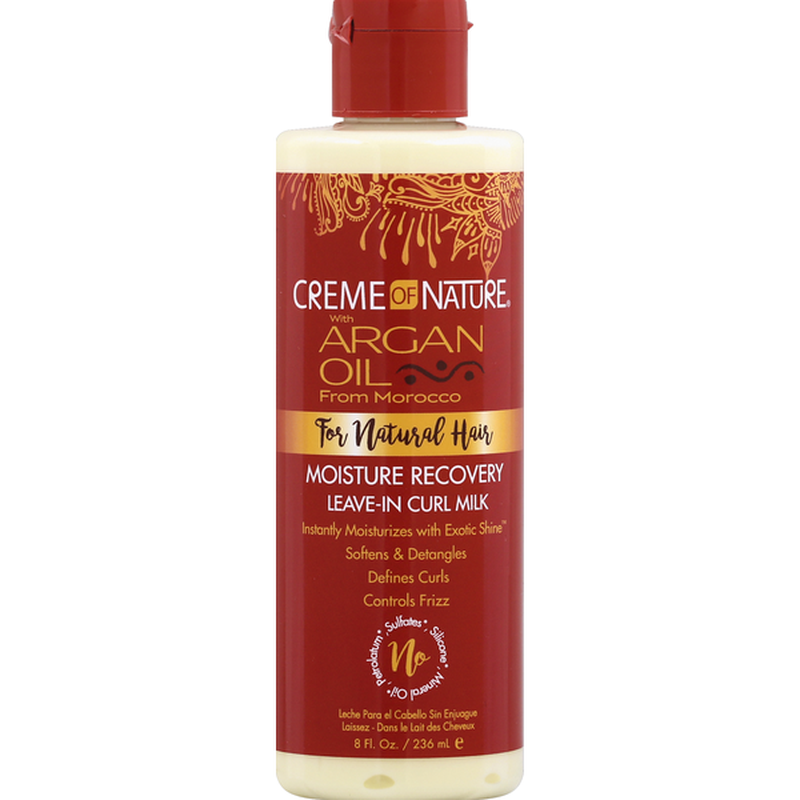 CREME OF NATURE ARGAN OIL Lait Pour Boucles Sans Rinçage