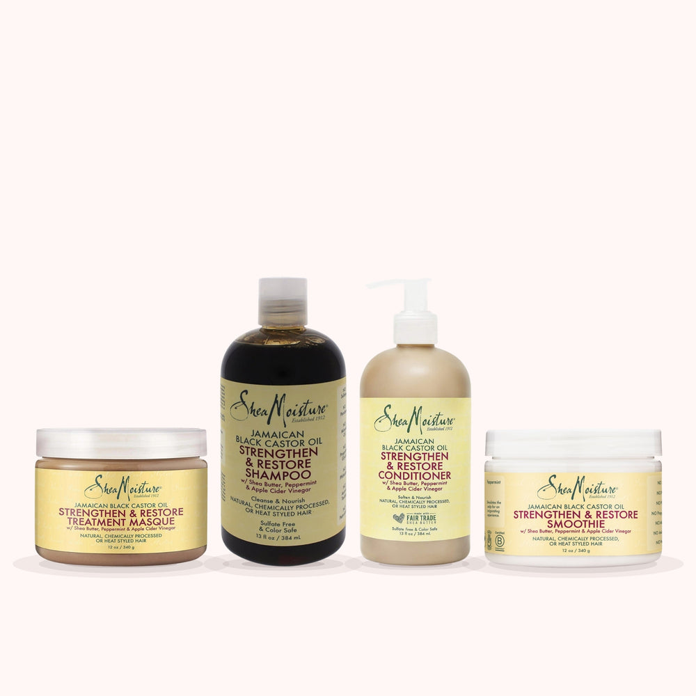 Routine Shea Moisture Jamaican Black Castor Pousse & Revitalisation