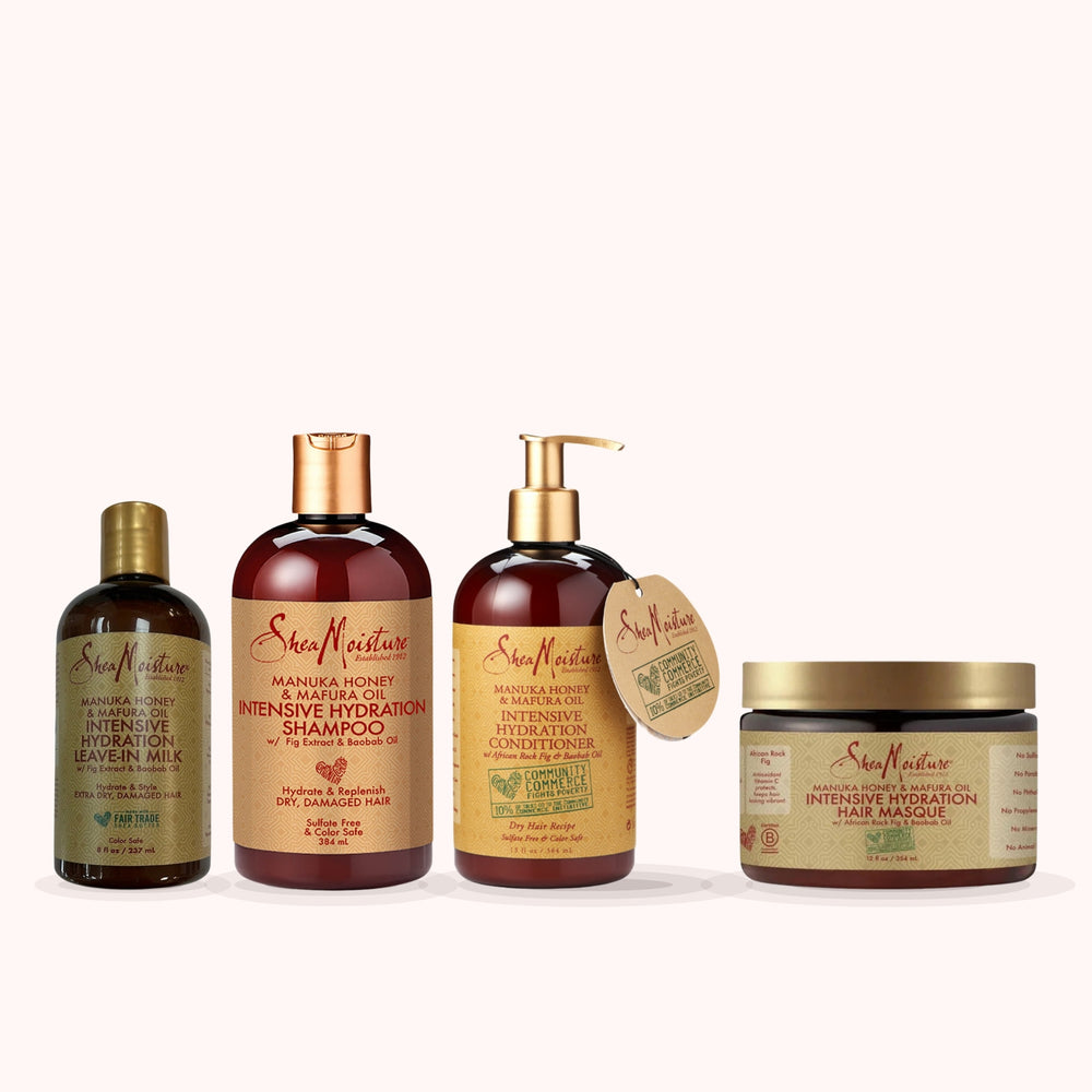 Routine Shea Moisture Manuka Honey & Mafura Réparation Intense