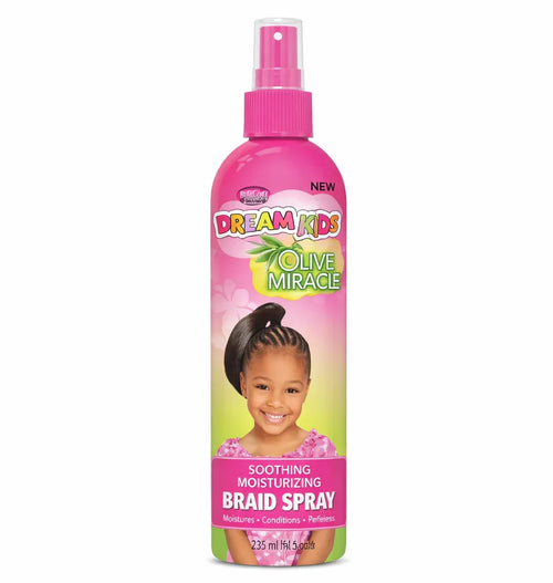 AFRICAN PRIDE OLIVE MIRACLE DREAM KIDS Spray Pour Tresses "Braid Spray"