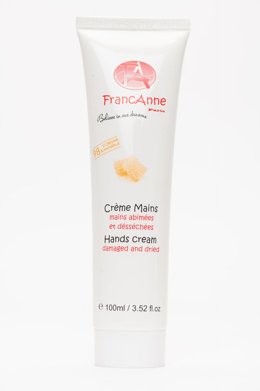 Crème mains 98 % d’origine naturel 100 ml FrancAnne