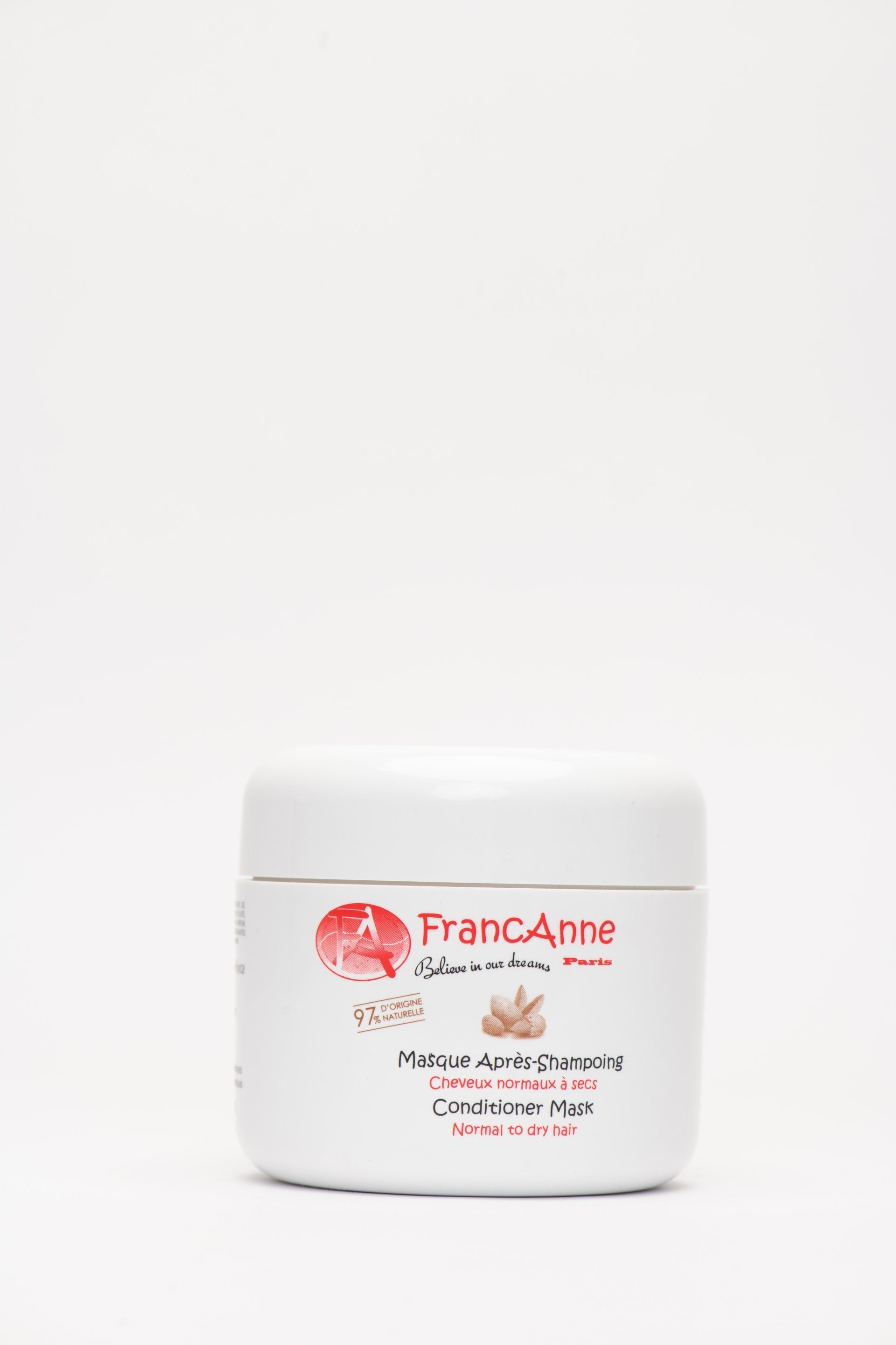 FrancAnne Masque Après-Shampoing Conditionneur Démêlant – 97 % d’Origine Naturelle 200 ml FrancAnne