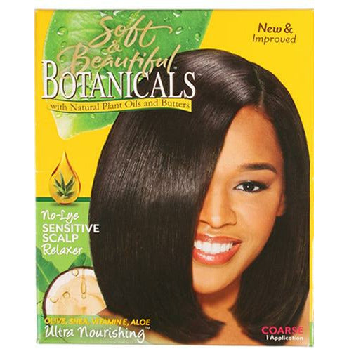 SOFT & BEAUTIFUL BOTANICALS Kit Défrisant Sans Soude "Coarse/Super"