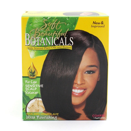 SOFT & BEAUTIFUL BOTANICALS Kit Défrisant Sans Soude "Coarse/Super"