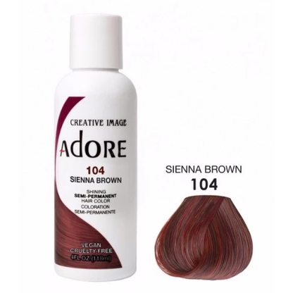 ADORE  Colorations semi-permanentes Sienna Brown 104