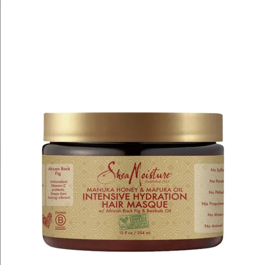 SHEA MOISTURE MANUKA HONEY & MAFURA OIL   Masque capillaire Intensif