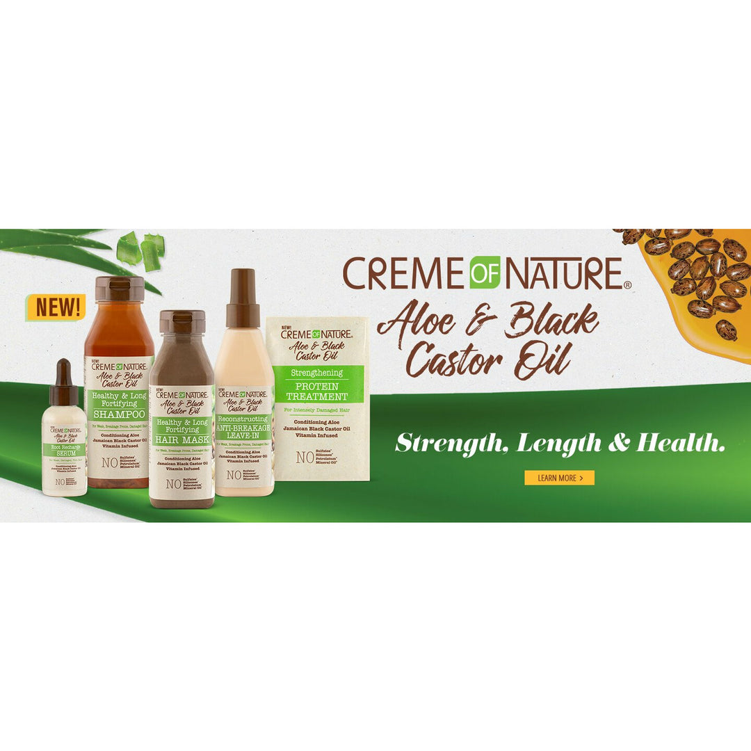 CREME OF NATURE ALOE VERA AND BLACK CASTOR   Masque Cheveux