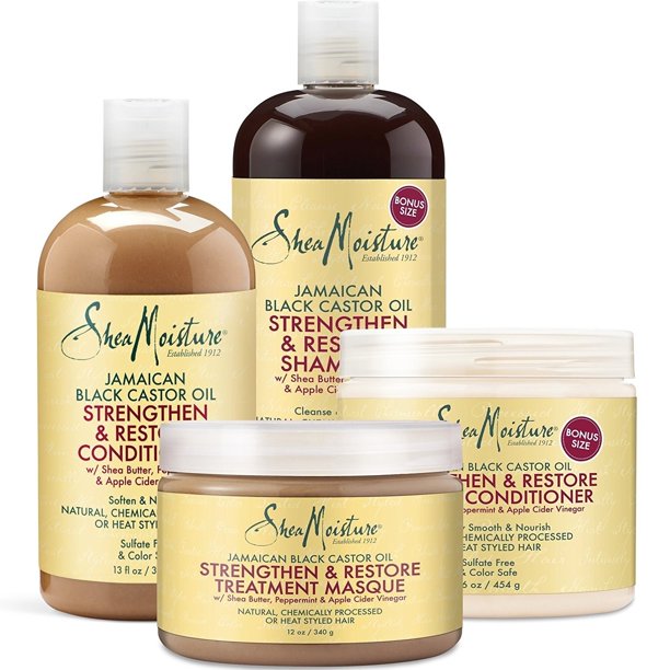 SHEA MOISTURE JAMAICAN BLACK CASTOR   Masque Croissance & revitalisation